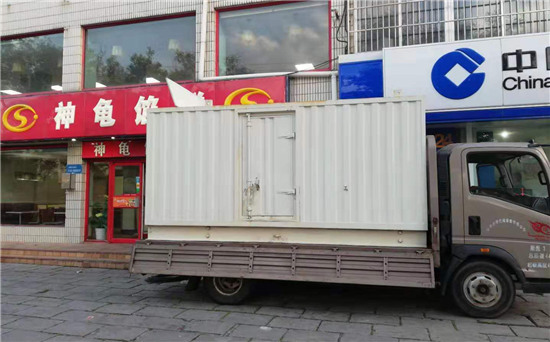 新盈镇出租发电机施工案例